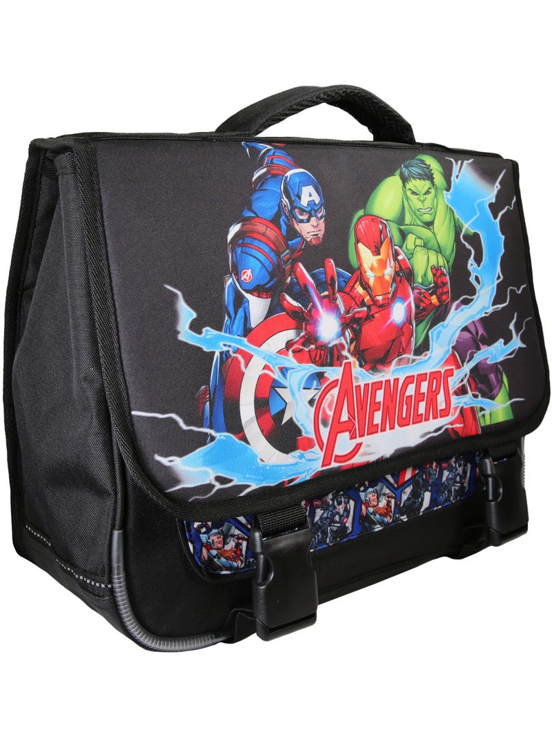 Cartable scolaire garçon Avengers 38 cm noir 2 compartiments Multicolore - Kiabi