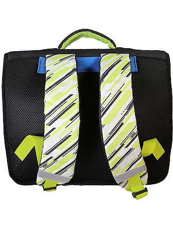 Cartable scolaire garçon Beyblade X 38 cm noir et vert 2 compartiments