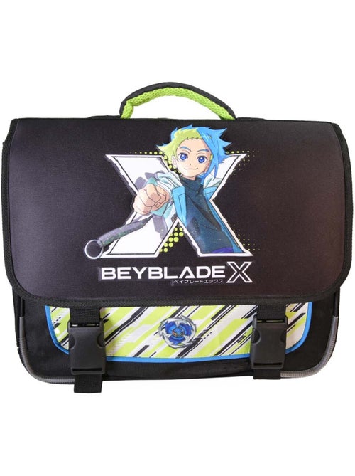 Cartable scolaire garçon Beyblade X 38 cm noir et vert 2 compartiments - Kiabi Cartable scolaire garçon Beyblade X 38 cm noir et vert 2 compartiments - Kiabi