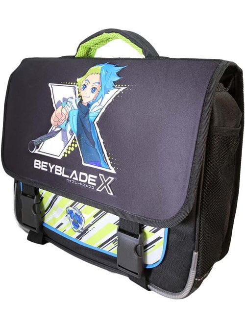 Cartable scolaire garçon Beyblade X 38 cm noir et vert 2 compartiments - Kiabi Cartable scolaire garçon Beyblade X 38 cm noir et vert 2 compartiments - Kiabi