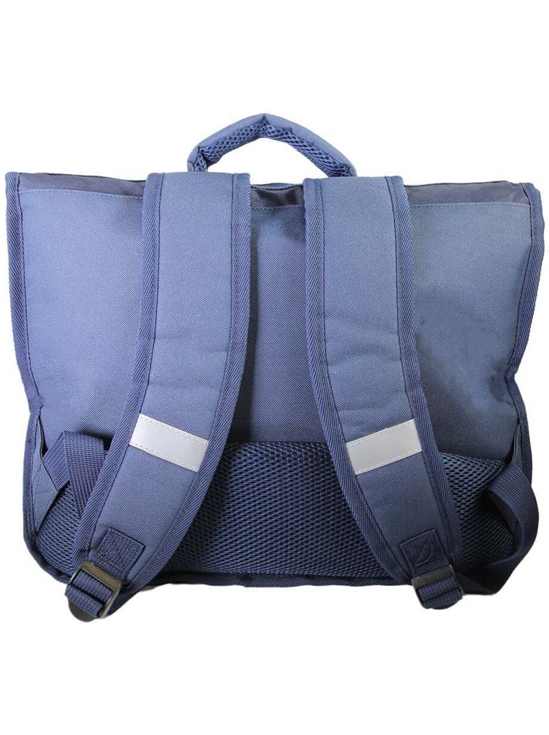 Cartable scolaire garçon Dragons 38 cm bleu 2 compartiments Bleu marine - Kiabi