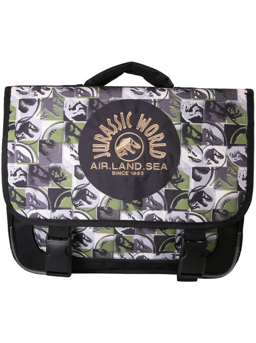 Cartable scolaire garçon Jurassic World 38 cm vert et gris 2 compartiments - Kiabi Cartable scolaire garçon Jurassic World 38 cm vert et gris 2 compartiments - Kiabi