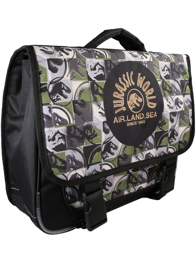 Cartable scolaire garçon Jurassic World 38 cm vert et gris 2 compartiments Multicolore - Kiabi