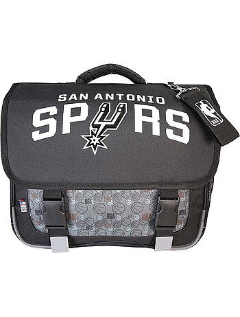 Cartable scolaire garçon NBA San Antonio Spurs 38 cm noir 2 compartiments