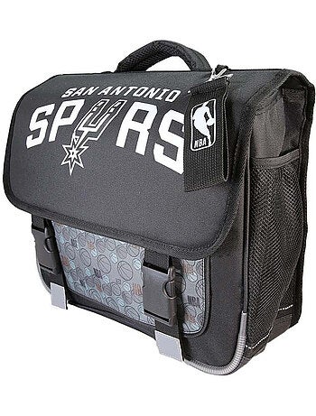 Cartable scolaire garçon NBA San Antonio Spurs 38 cm noir 2 compartiments