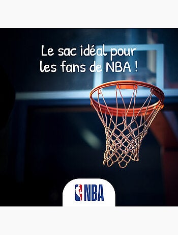 Cartable scolaire garçon NBA San Antonio Spurs 38 cm noir 2 compartiments
