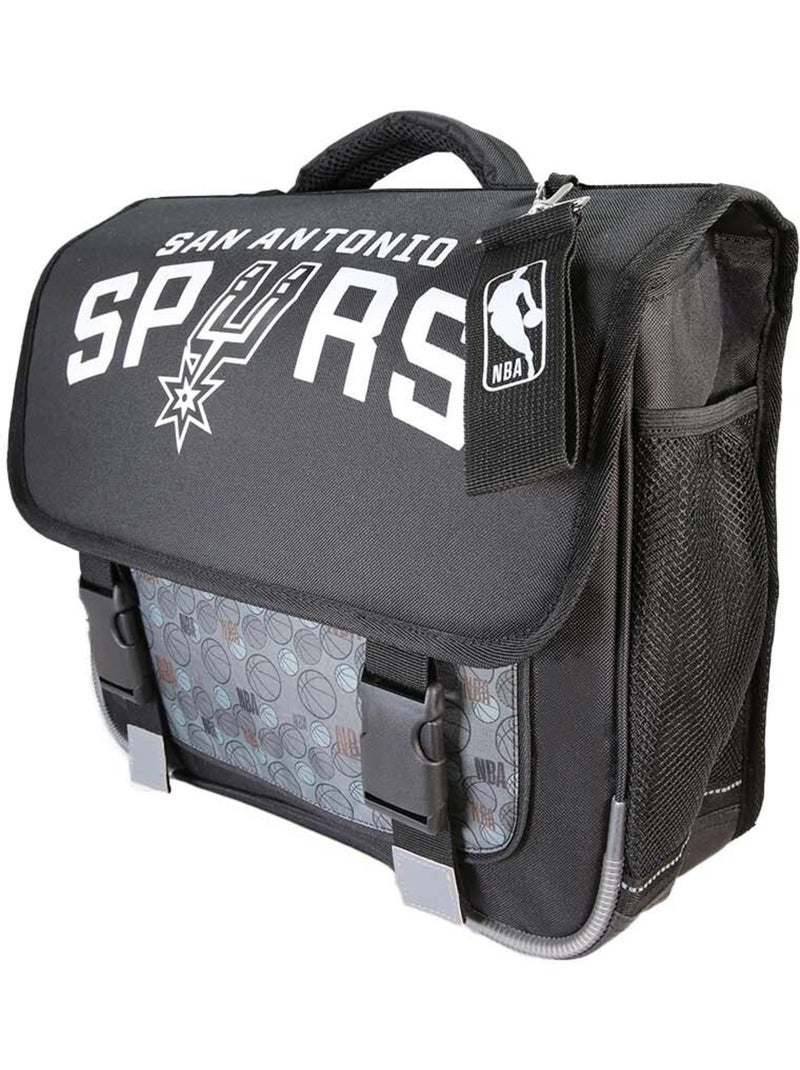 Cartable scolaire garçon NBA San Antonio Spurs 38 cm noir 2 compartiments Blanc Noir - Kiabi