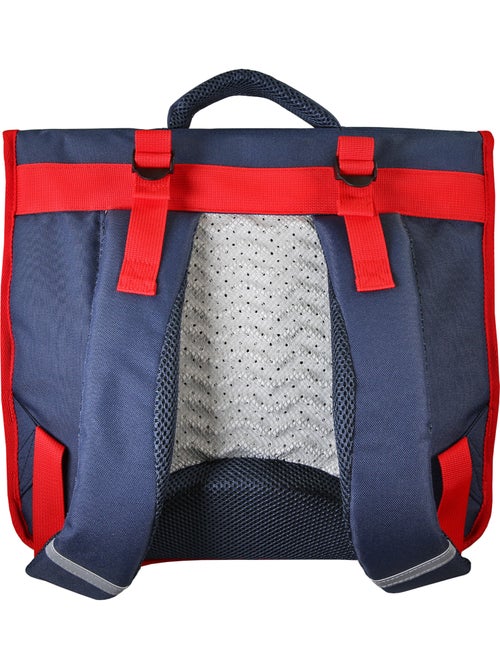 Cartable scolaire garçon Phileas Voiture 38 cm – 2 compartiments – Bleu et rouge - Kiabi