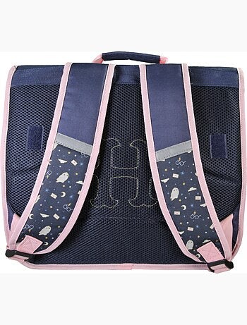 Cartable scolaire Harry Potter 38 cm primaire bleu et rose 2 compartiments