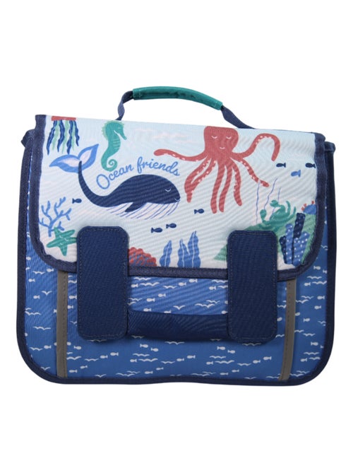 Cartable Scolaire Maternelle Océan 28cm - Bleu - 1 compartiment - Bodypack - Kiabi