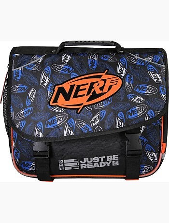 Cartable scolaire NERF Off Screen 38 cm noir et orange 2 compartiments