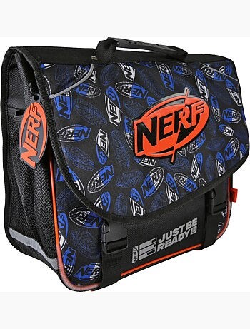 Cartable scolaire NERF Off Screen 38 cm noir et orange 2 compartiments
