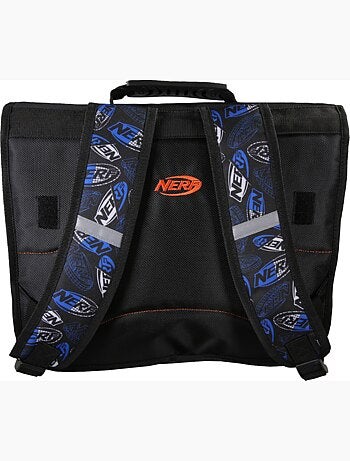 Cartable scolaire NERF Off Screen 38 cm noir et orange 2 compartiments