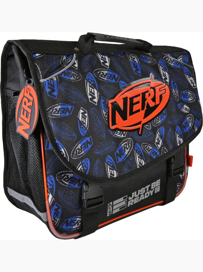 Cartable scolaire NERF Off Screen 38 cm noir et orange 2 compartiments Bleu marine - Kiabi