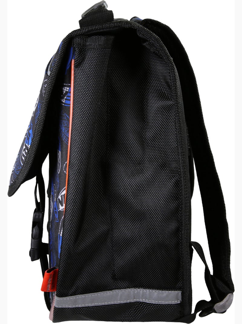 Cartable scolaire NERF Off Screen 38 cm noir et orange 2 compartiments Bleu marine - Kiabi