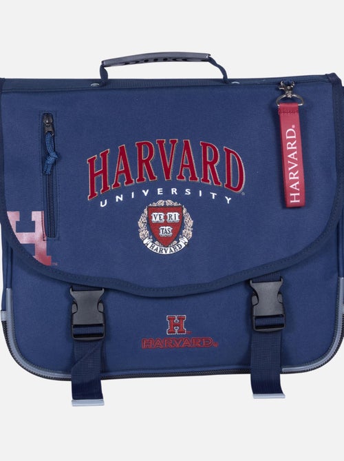 Cartable scolaire primaire 38 cm 2 compartiments HARVARD UNIVERSITY bleu marine - Kiabi