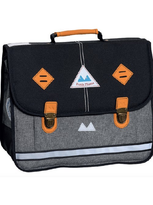 Cartable scolaire primaire 38 cm POIDS PLUME Newlight noir gris - Kiabi