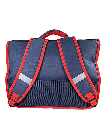 Cartable Scolaire Primaire 38cm Cars Rouge et Bleu Marine 2 Compartiments - Bagtrotter