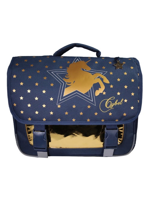 Cartable Scolaire Primaire 38cm Cybel Bleu Marine  2 Compartiments - Bagtrotter - Kiabi