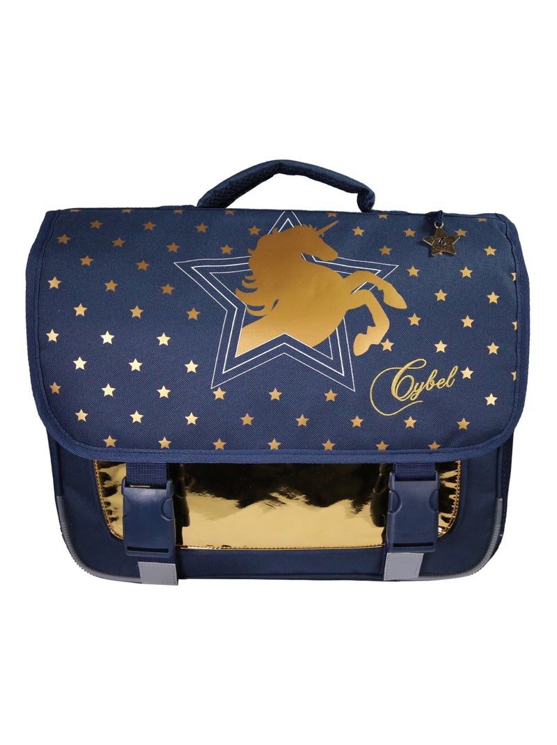 Cartable Scolaire Primaire 38cm Cybel Bleu Marine  2 Compartiments - Bagtrotter Bleu marine - Kiabi