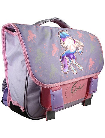 Cartable Scolaire Primaire 38cm Cybel Violet 2 Compartiments - Bagtrotter