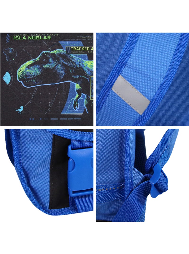 Cartable Scolaire Primaire 38cm Jurassic World Noir et Bleu  2 Compartiments Bagtrotter Noir - Kiabi