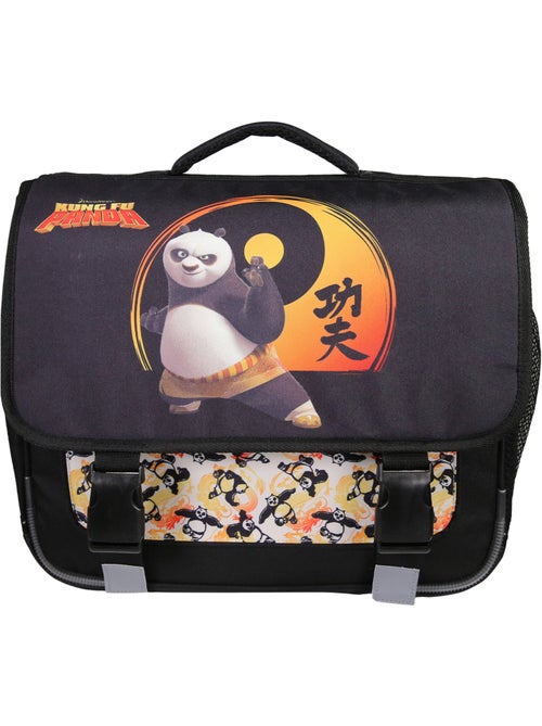 Cartable Scolaire Primaire 38cm Kung Fu Panda Noir  2 Compartiments - Bagtrotter - Kiabi