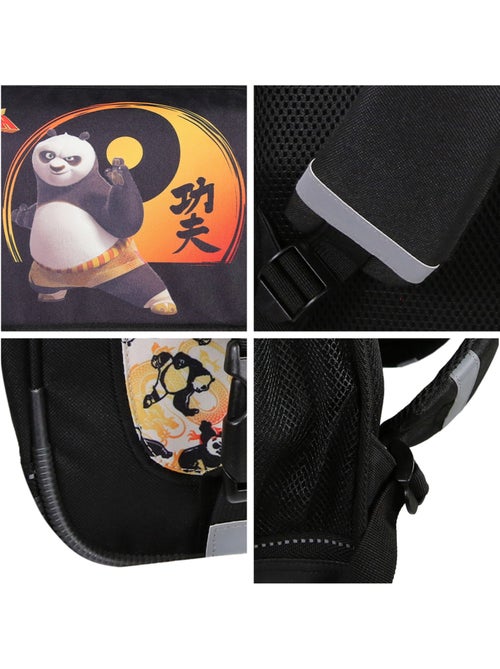 Cartable Scolaire Primaire 38cm Kung Fu Panda Noir  2 Compartiments - Bagtrotter - Kiabi