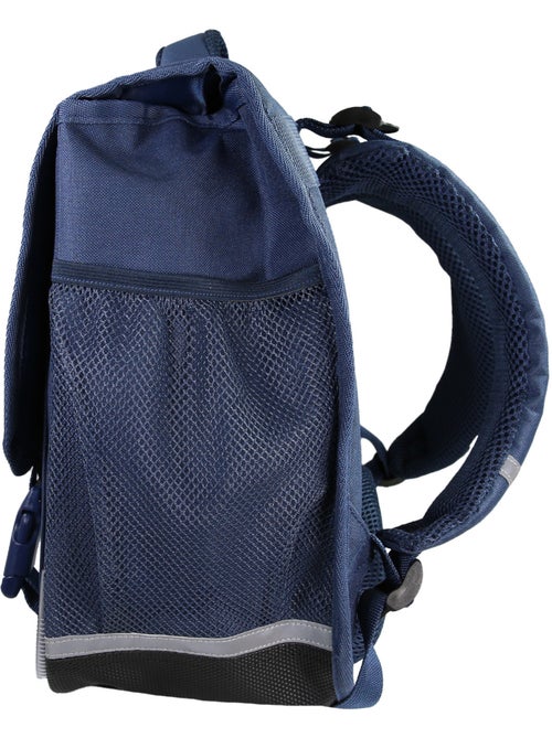 Cartable Scolaire Primaire 38cm Phileas - Papillon Bleu Marine  2 Compartiments - Bagtrotter - Kiabi