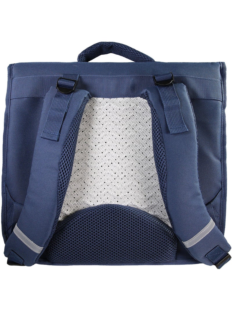 Cartable Scolaire Primaire 38cm Phileas - Papillon Bleu Marine  2 Compartiments - Bagtrotter Bleu marine - Kiabi