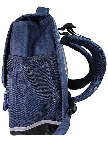 Cartable Scolaire Primaire 38cm Phileas - Requins Bleu Marine 2 Compartiments - Bagtrotter