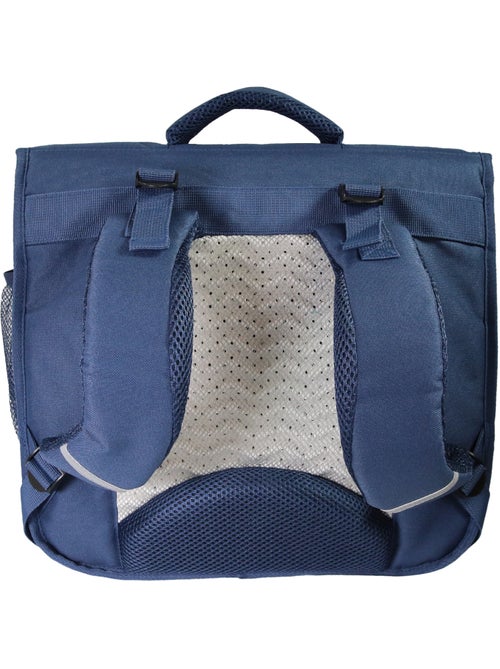 Cartable Scolaire Primaire 38cm Phileas - Requins Bleu Marine  2 Compartiments - Bagtrotter - Kiabi