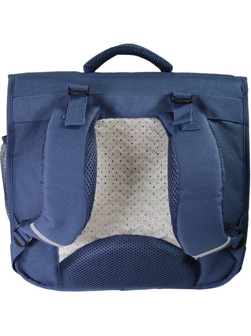 Cartable Scolaire Primaire 38cm Phileas - Requins Bleu Marine  2 Compartiments - Bagtrotter Bleu marine - Kiabi