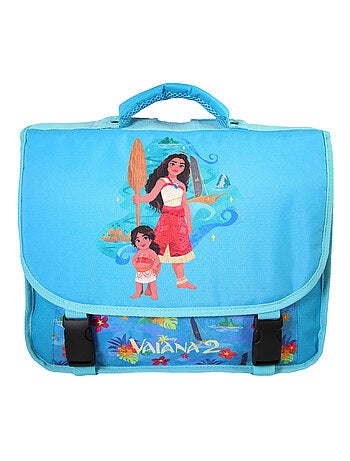Cartable Scolaire Primaire 38cm Vaiana Disney Bleu 2 Compartiments Bagtrotter