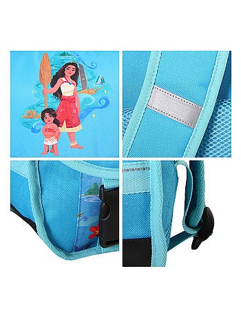 Cartable Scolaire Primaire 38cm Vaiana Disney Bleu 2 Compartiments Bagtrotter