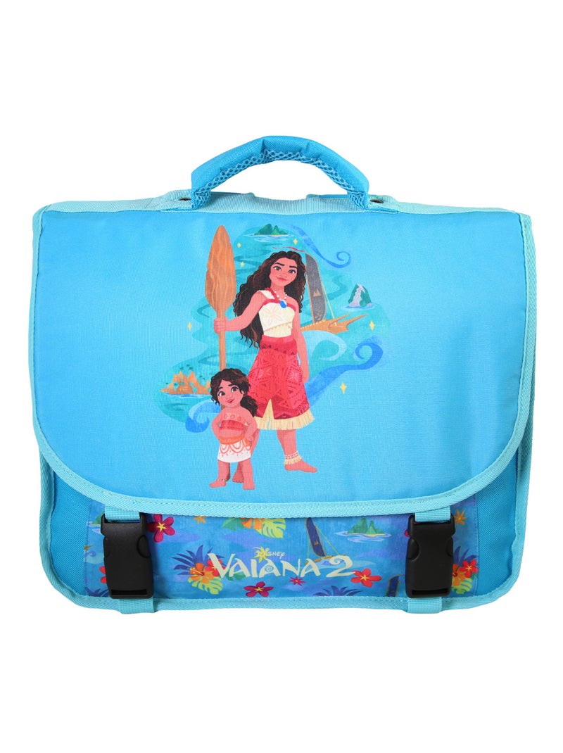 Cartable Scolaire Primaire 38cm Vaiana Disney Bleu  2 Compartiments Bagtrotter Bleu - Kiabi