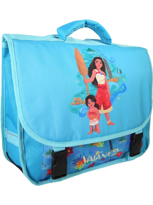 Cartable Scolaire Primaire 38cm Vaiana Disney Bleu  2 Compartiments Bagtrotter - Kiabi