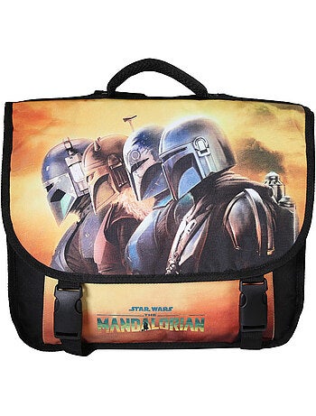 Cartable scolaire Star Wars 38 cm garçon noir et orange 2 compartiments