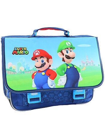 Cartable scolaire Super Mario en tissu synthétique imprimé