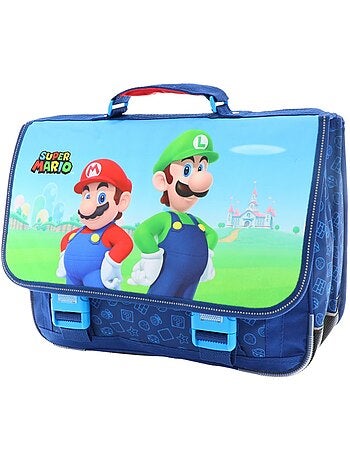 Cartable scolaire Super Mario en tissu synthétique imprimé