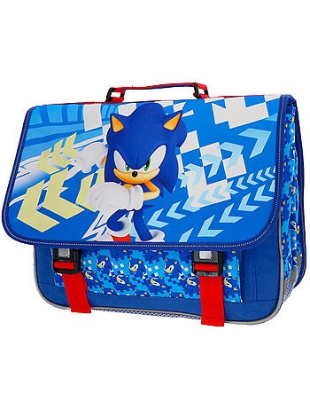 Cartable Sonic Flash 41 cm en polyester robuste bandes réfléchissantes