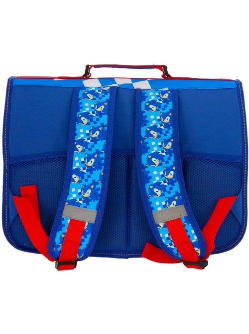 Cartable Sonic Flash 41 cm en polyester robuste bandes réfléchissantes - Kiabi Cartable Sonic Flash 41 cm en polyester robuste bandes réfléchissantes - Kiabi