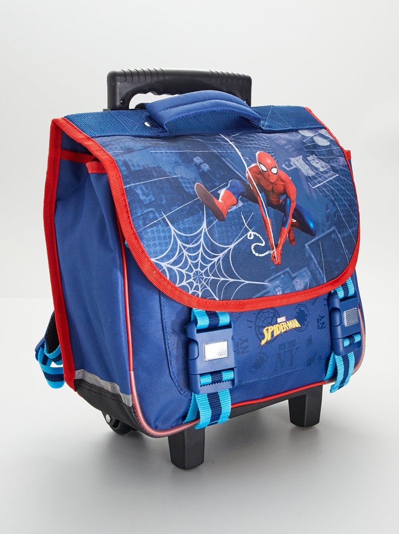 Cartable 'Spider-Man' avec roulettes bleu - Kiabi