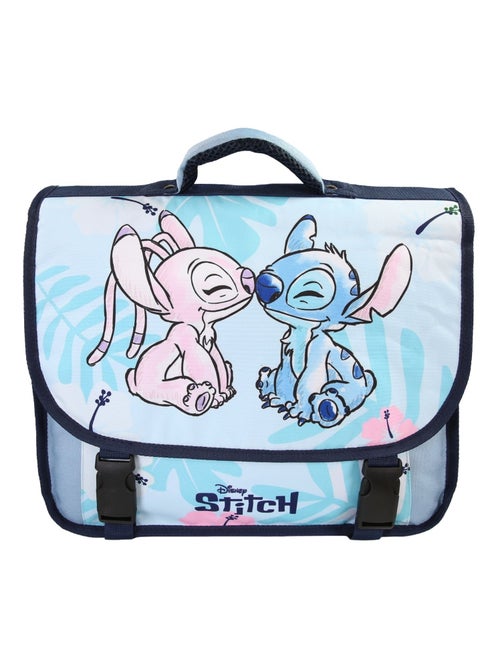 Cartable Stitch 38 cm bleu 2 compartiments école primaire – bagtrotter - Kiabi
