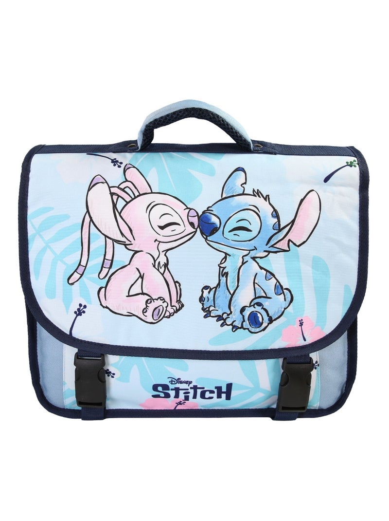 Cartable Stitch 38 cm bleu 2 compartiments école primaire – bagtrotter Bleu - Kiabi