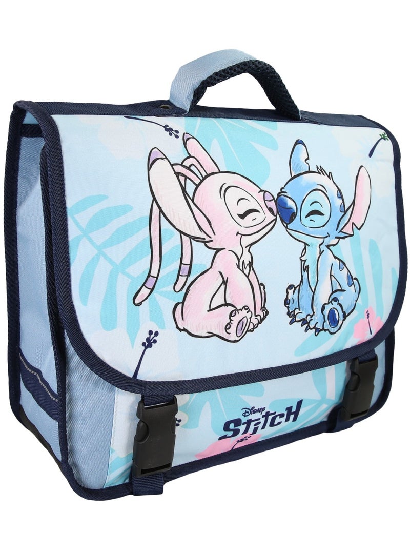 Cartable Stitch 38 cm bleu 2 compartiments école primaire – bagtrotter Bleu - Kiabi