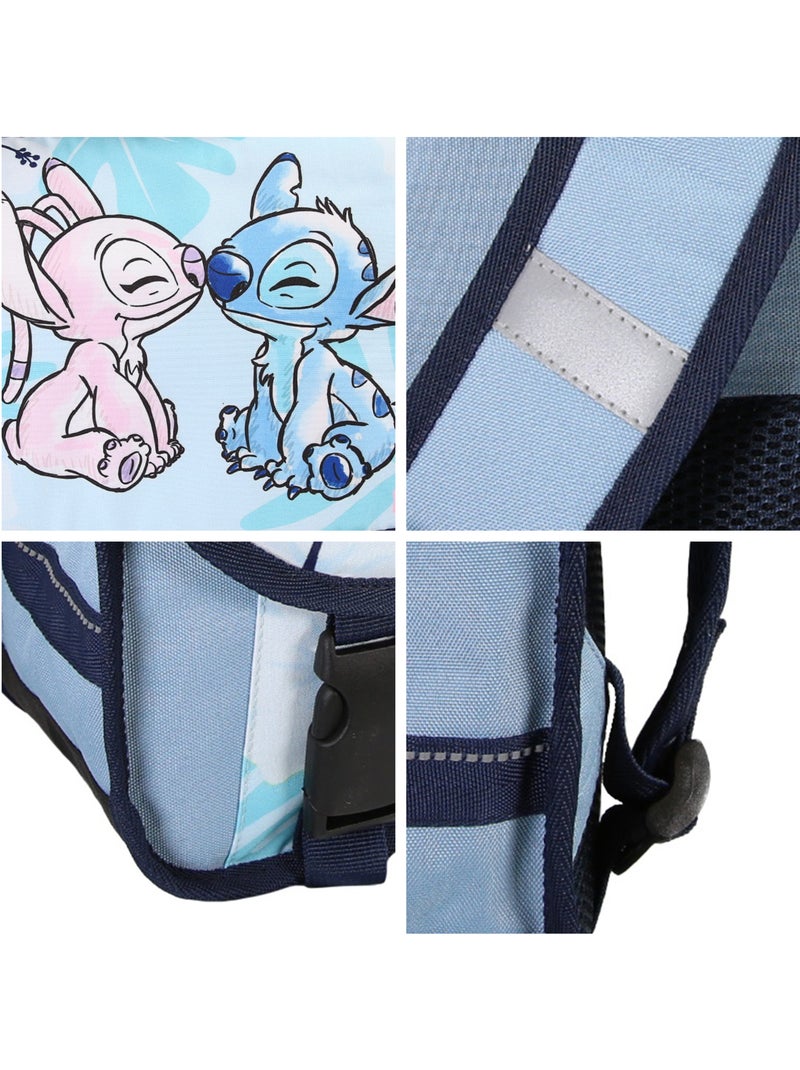 Cartable Stitch 38 cm bleu 2 compartiments école primaire – bagtrotter Bleu - Kiabi