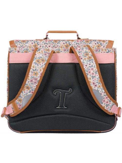 Cartable Tann’s Héloïse 41 cm Secret Garden à 2 compartiments réfléchissants - Kiabi