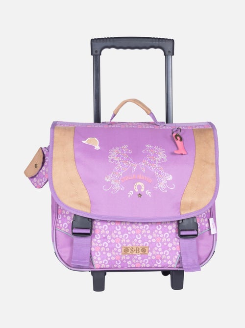 CARTABLE TROLLEY  38CM STALLA BIANCA FLOWER - Kiabi