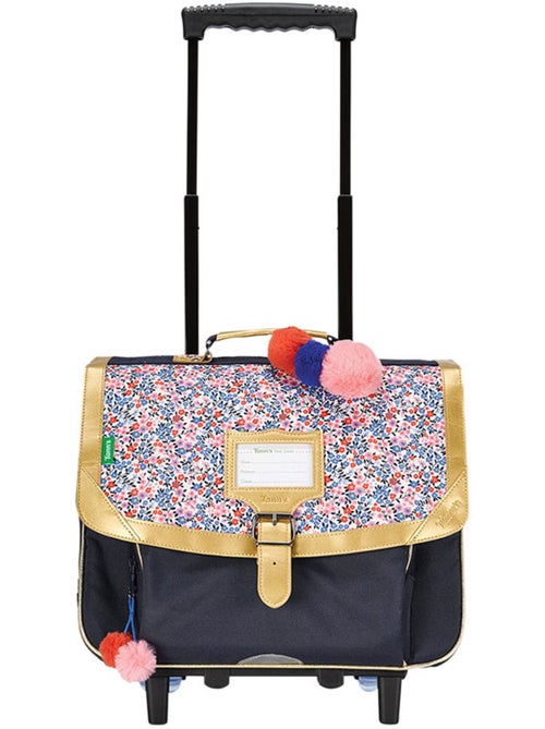 Cartable trolley polyester recyclé imprimé fleuri Tann's Antonia 38 CM - Kiabi